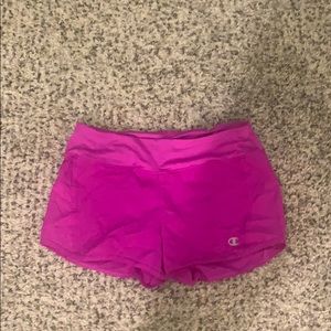 Women’s purple athletic shorts
